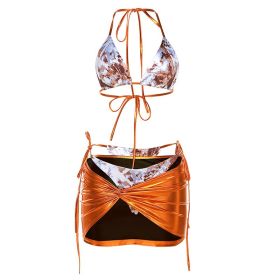 Summer Women's New Bag Hip Skirt Suit (Option: Gold-L)