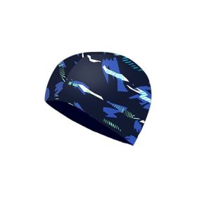Comfortable Fit Cloth Waterproof Swimming Cap (Option: 70262 Black)