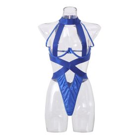 Fashion Sexy Women Clothing Nylon  Lingerie (Option: Sapphire blue-M)