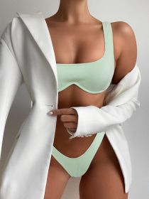 Women's All-in-one Steel Tobikini Suit (Option: Light Green-L)