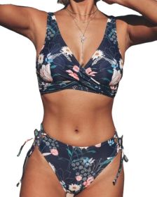 Swimsuit Bikini Split Fashion Looks Thin (Option: Blue-S)