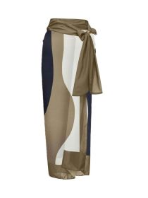 Siamese Conservative Belly Covering Beach Swimwear (Option: Primary Color Gauze Skirt-M)